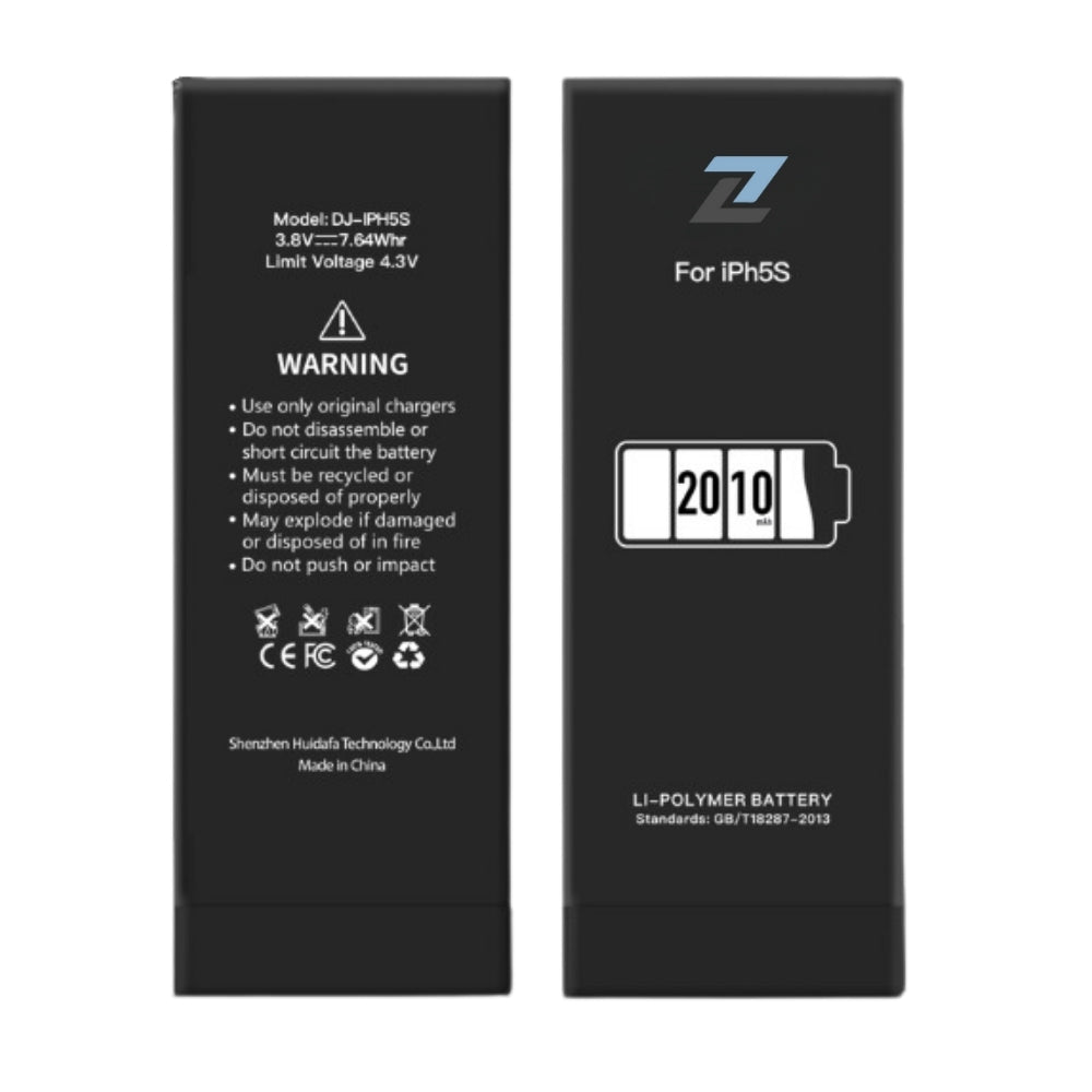 ZL IPhone 5S High Capacity Battery 2010 mAh