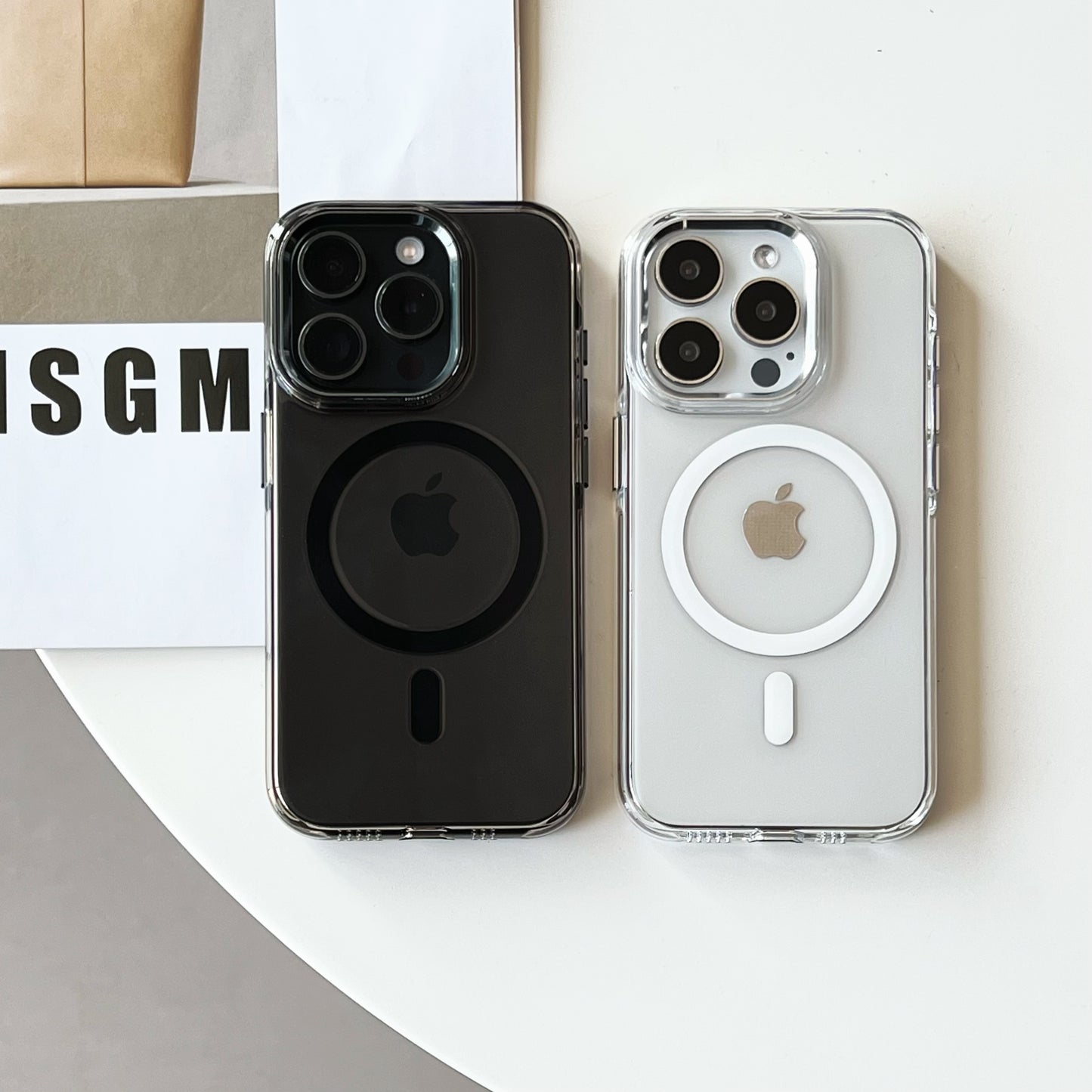 Never yellow magsafe clear phone cases