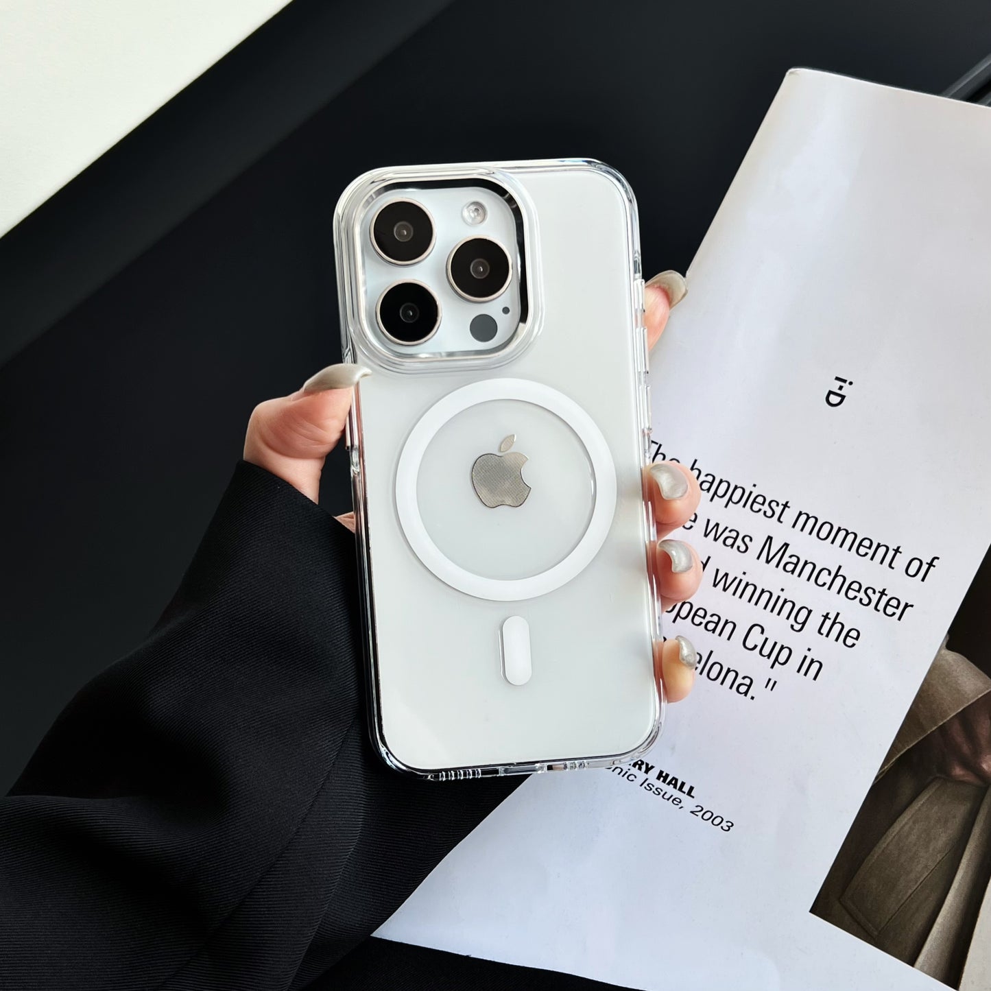 Never yellow magsafe clear phone cases