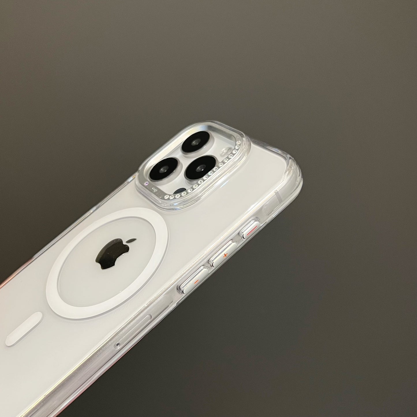 Diamond magsafe clear phone cases for 16 series
