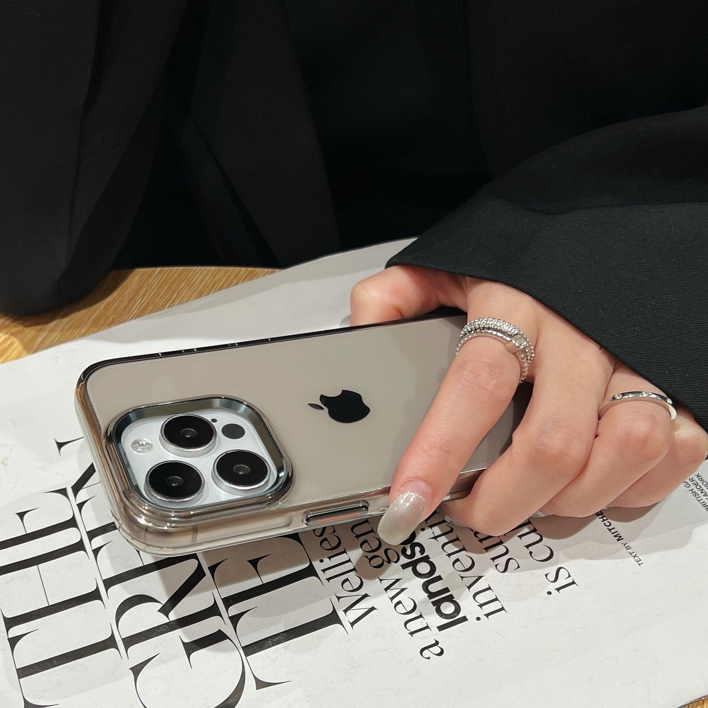 Never yellow clear phone cases