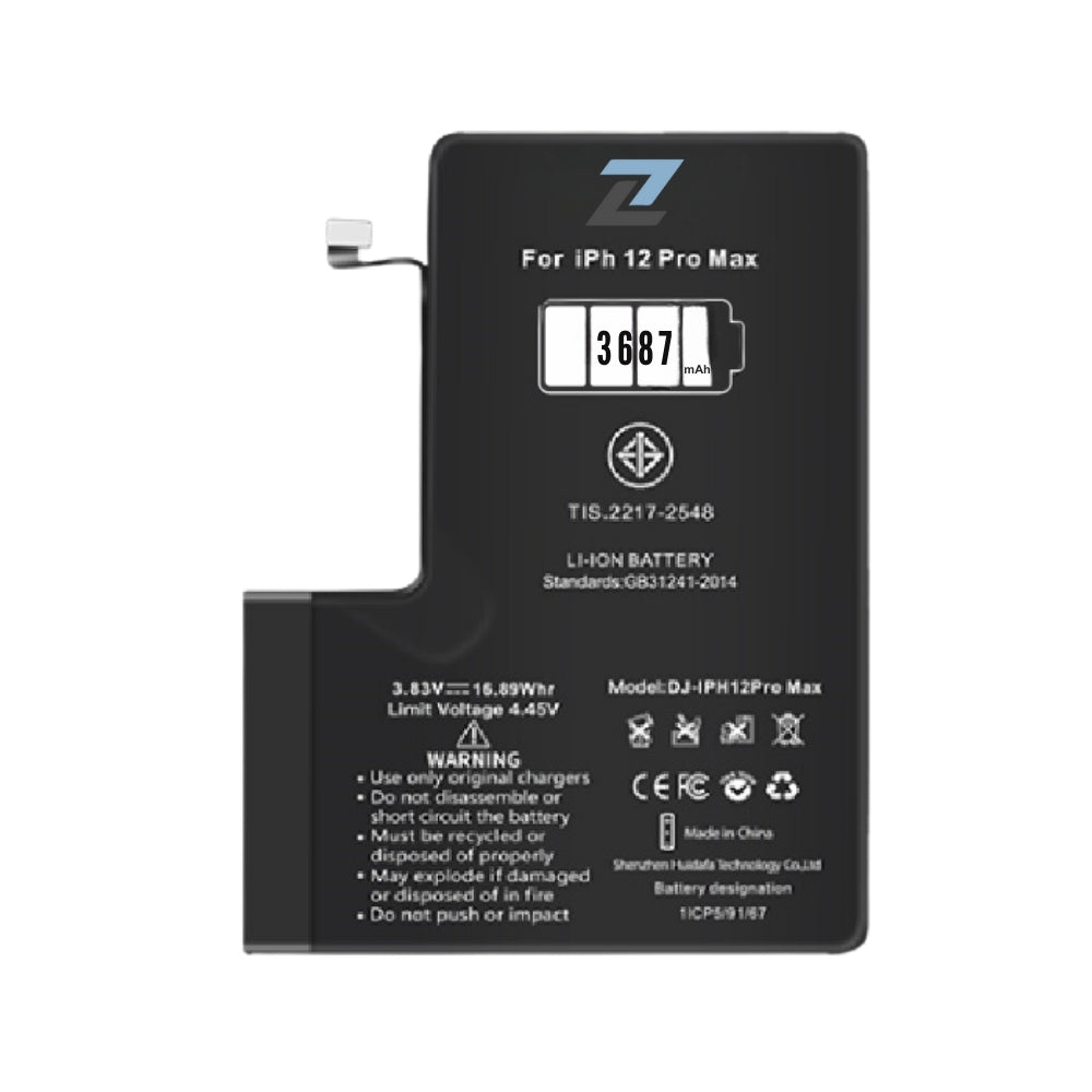 ZL IPhone 12 Pro Max Standard Capacity Battery 3687 mAh