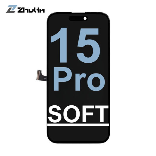 ZL iPhone 15 Pro Soft OLED Screen Assembly Replacement  AAA+ Quality