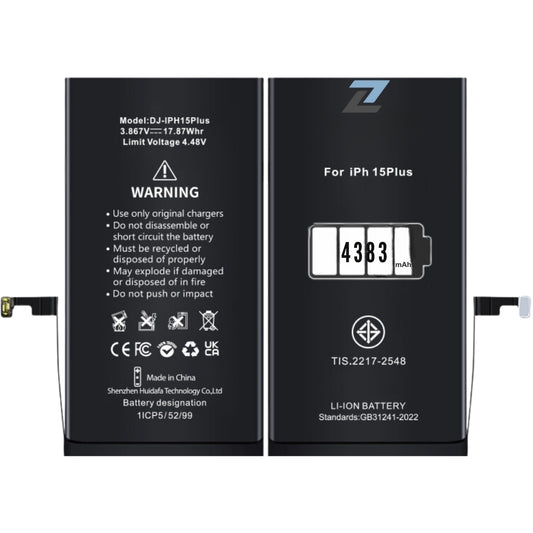 ZL IPhone 15 Plus Standard Capacity Battery 4383 mAh