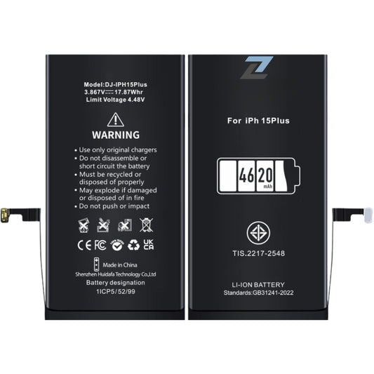 ZL IPhone 15 Plus High Capacity Battery 4620 mAh