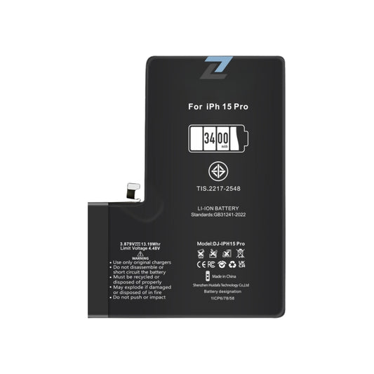 ZL IPhone 15 Pro High Capacity Battery 3400 mAh