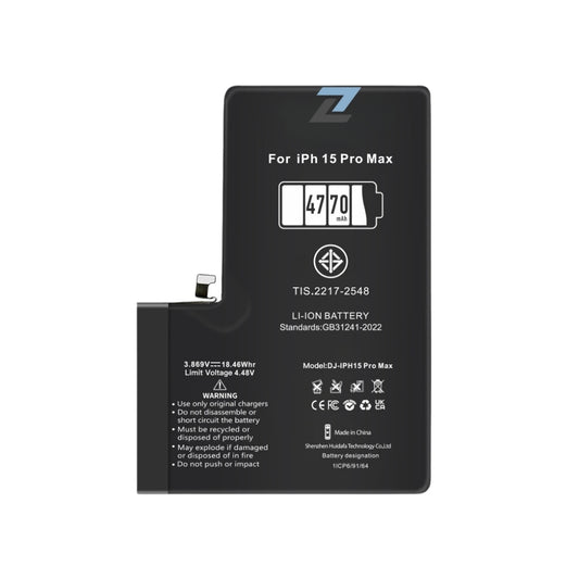 ZL IPhone 15 Pro Max High Capacity Battery 4770 mAh