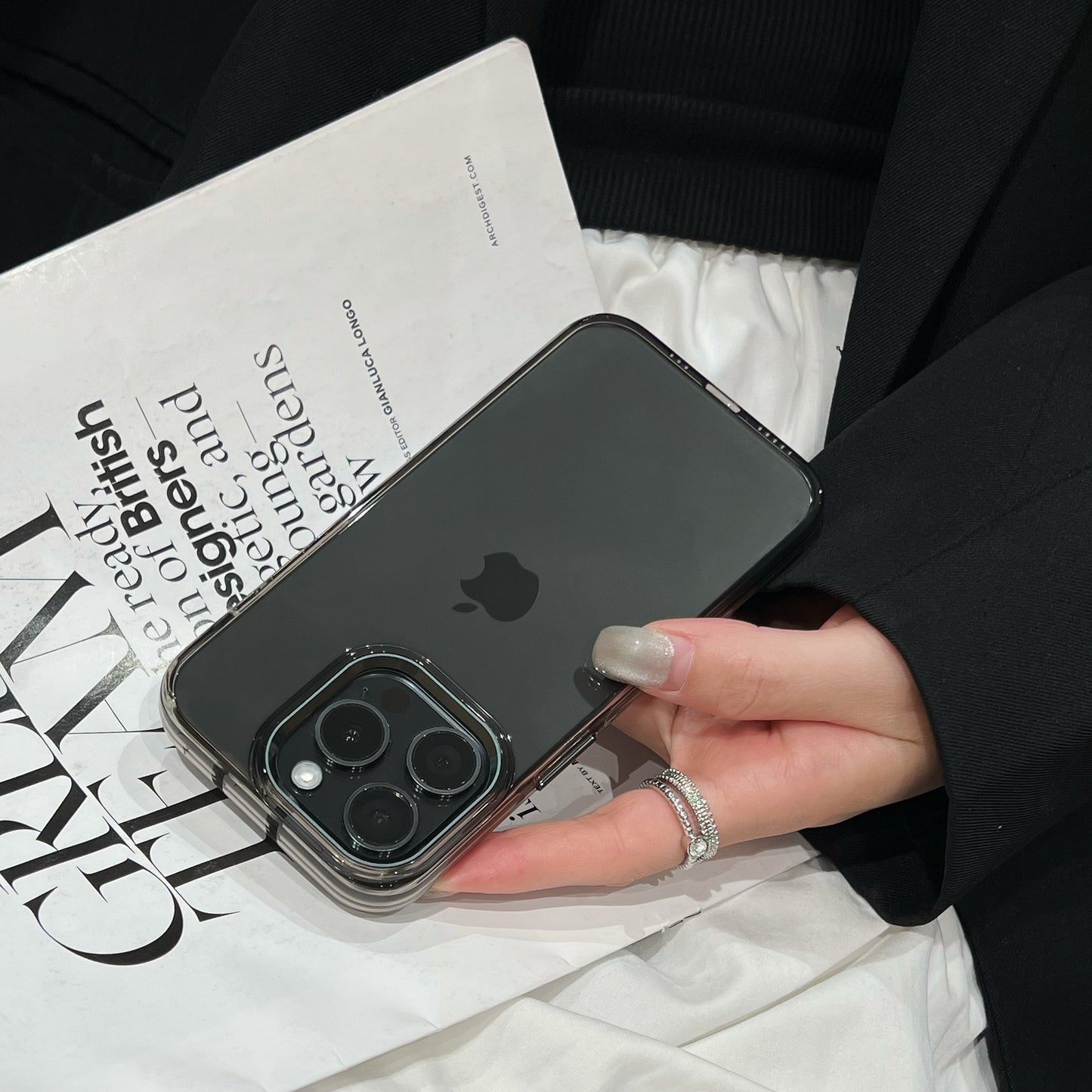 Never yellow clear phone cases
