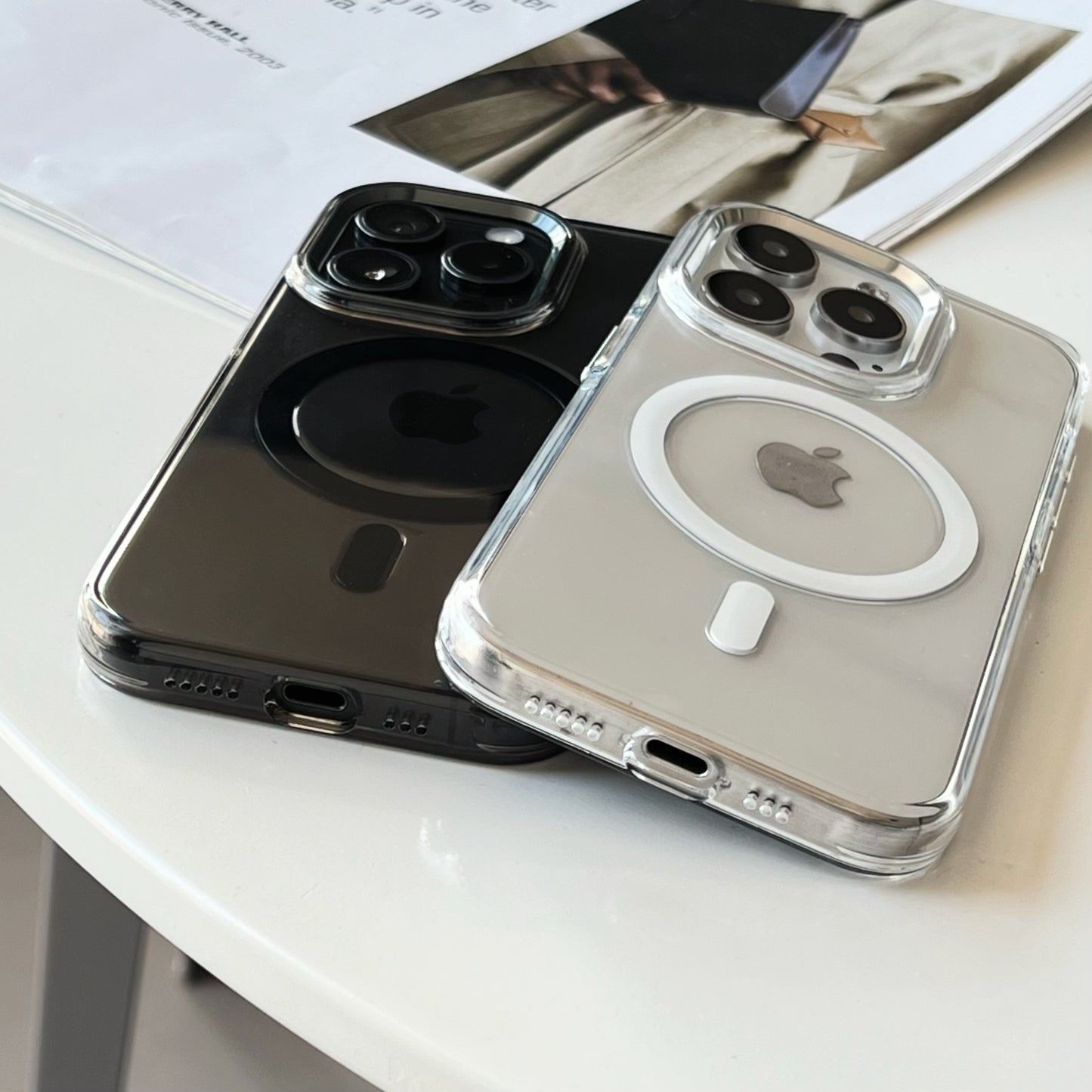 Never yellow magsafe clear phone cases